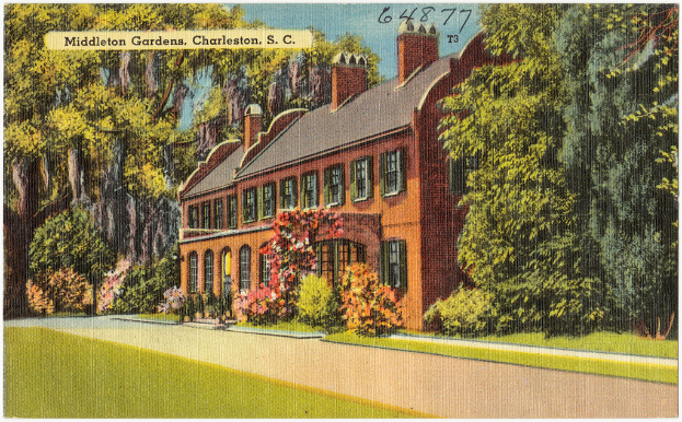 Ein animiertes Bild, das ein Gebäude und Bäume in der Mitte zeigt, mit einer Straße unten und einem Wasserzeichen oben.